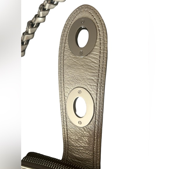 RARE Vintage Coach Legacy Metallic Leather Bridgit Clutch Purse Limited Edition - Picture 9 of 16